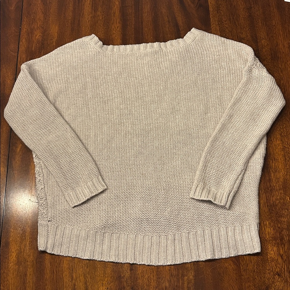 American Eagle Outfitters Taupe Knit Sweater - Size S - Picture 3 of 11
